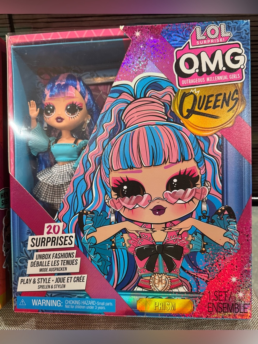 LOL Surprise OMG Queens 2022 PRISM Fashion Doll 20 Surprises NEW RARE VHTF